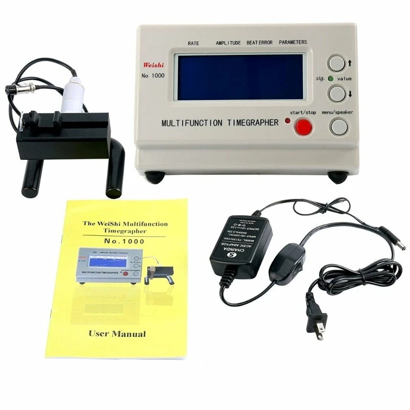 NO. 1000 Weishi Watch Timing Machine Tester Tool Multifunction Timegrapher NEW - Image 2 of 4