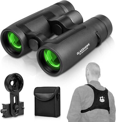 CREATIVE XP Binoculars for Adults - 12x42 Compact Tactical HD Roof Binocular
