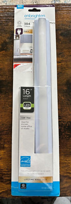16'' Enbrighten LED Plug-in Basic Under Cabinet Light Fixture 384 Lumens NEW