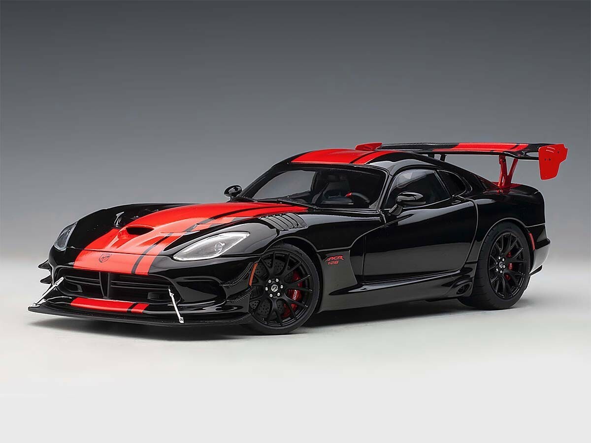 ミニカー DODGE VIPER 2017 DODGE VIPER ACR 1:28 EDITION BLACK WITH RED STRIPE 1:18 by