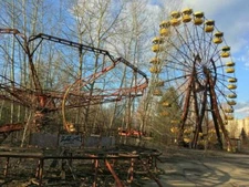 CHERNOBYL PRIPYAT ABANDONED FERRIS WHEEL GLOSSY POSTER PICTURE PHOTO PRINT 5420