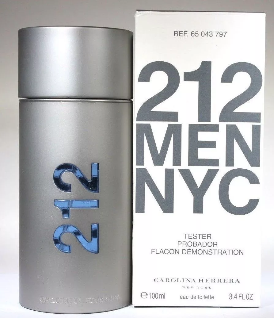 212 Men Nyc by Carolina Herrera 3.4/3.3 oz EDT Spray for Men - New in  Tester Box | eBay