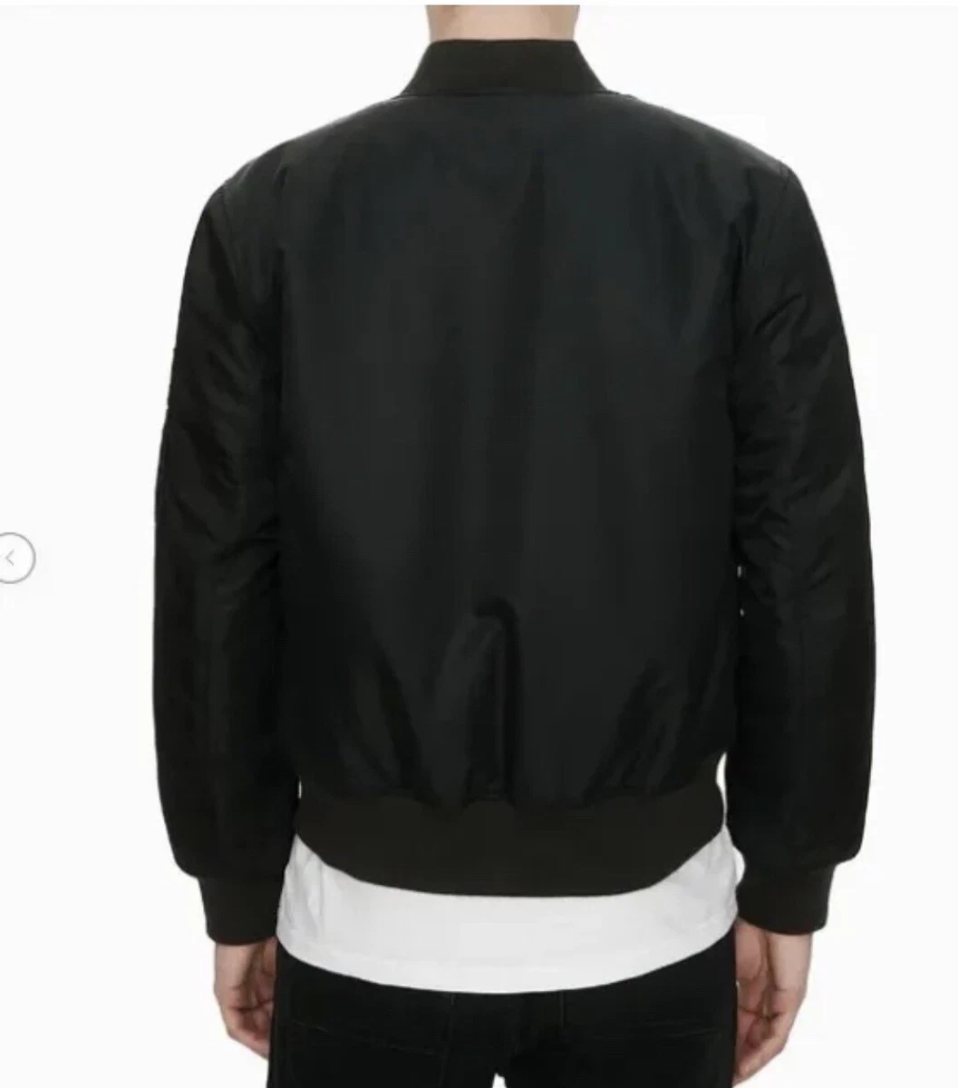 Eleven Paris Men's Bomber Jacket, Black, Small MSRP $195