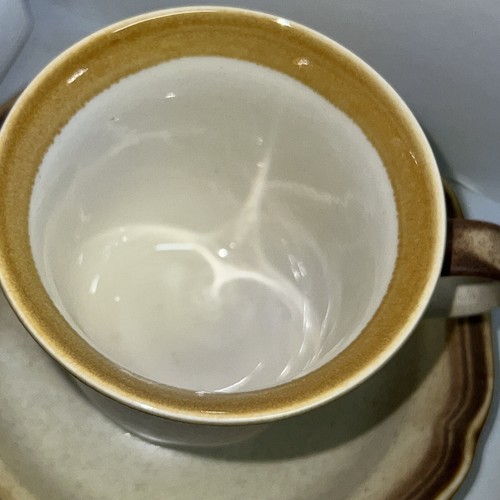 NICE VINTAGE MIKASA WHOLE WHEAT SET OF 3 CUPS & 5 SAUCERS JAPAN E8000 TEA Read - Picture 9 of 9