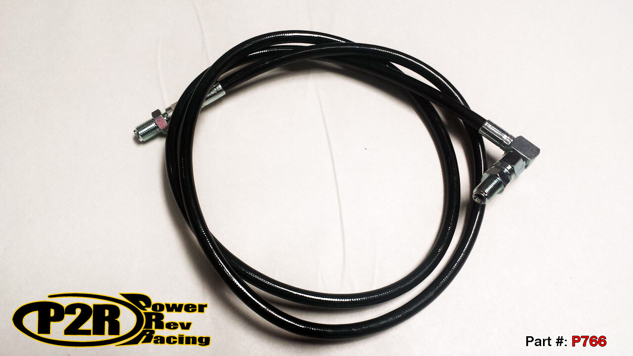 P2R Full Length Steel Braided Clutch Line fits 0817 Honda Accord V6