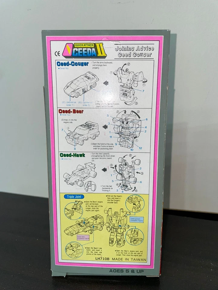 Vintage Rare Transformable Action Figure O-CEEDA 2 Quick Attack II BEAR 1980s - Image 3 of 4