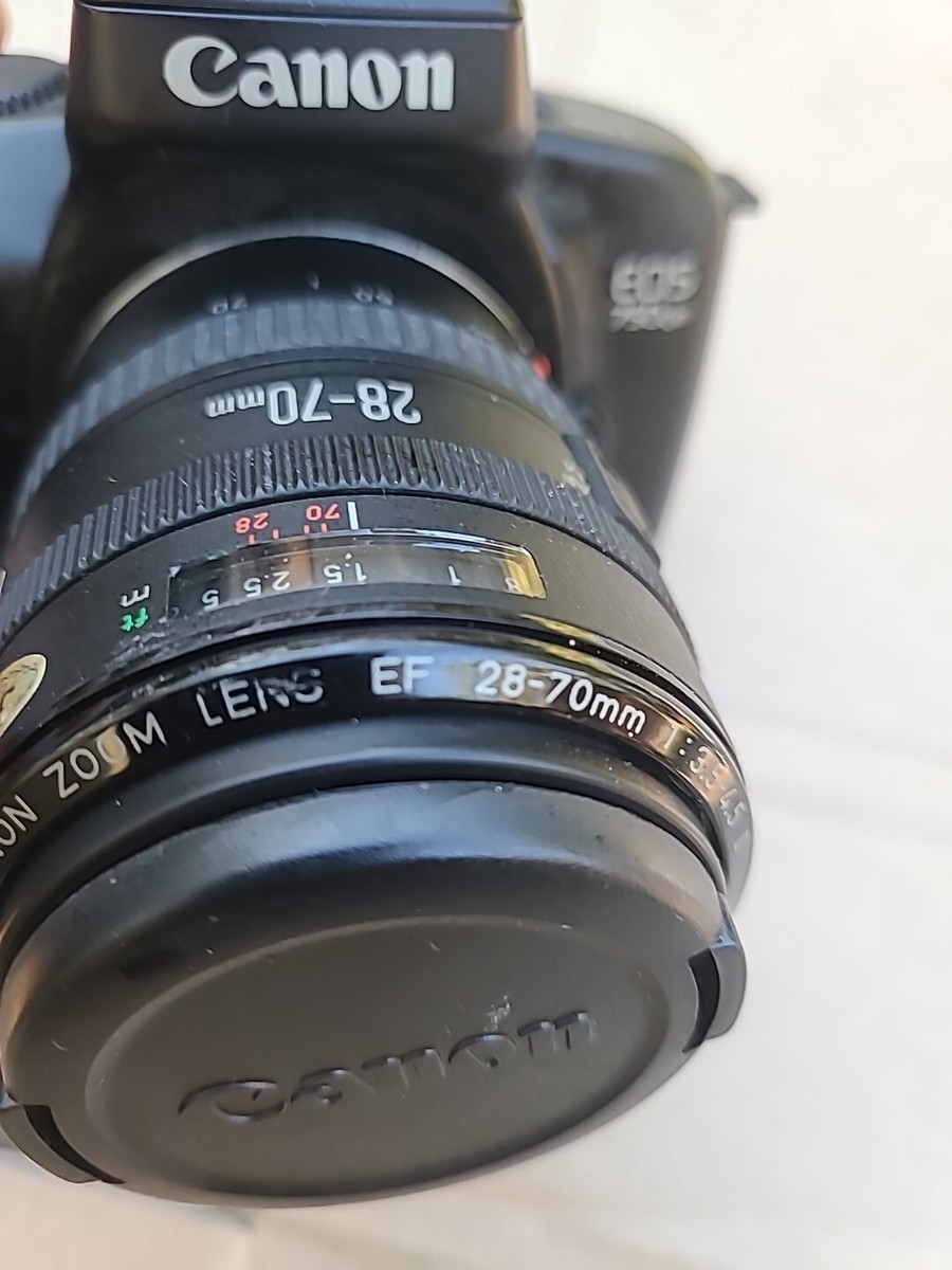 Canon EOS 750QD 35mm SLR Film Camera & Canon Zoom Lens EF 28-70mm