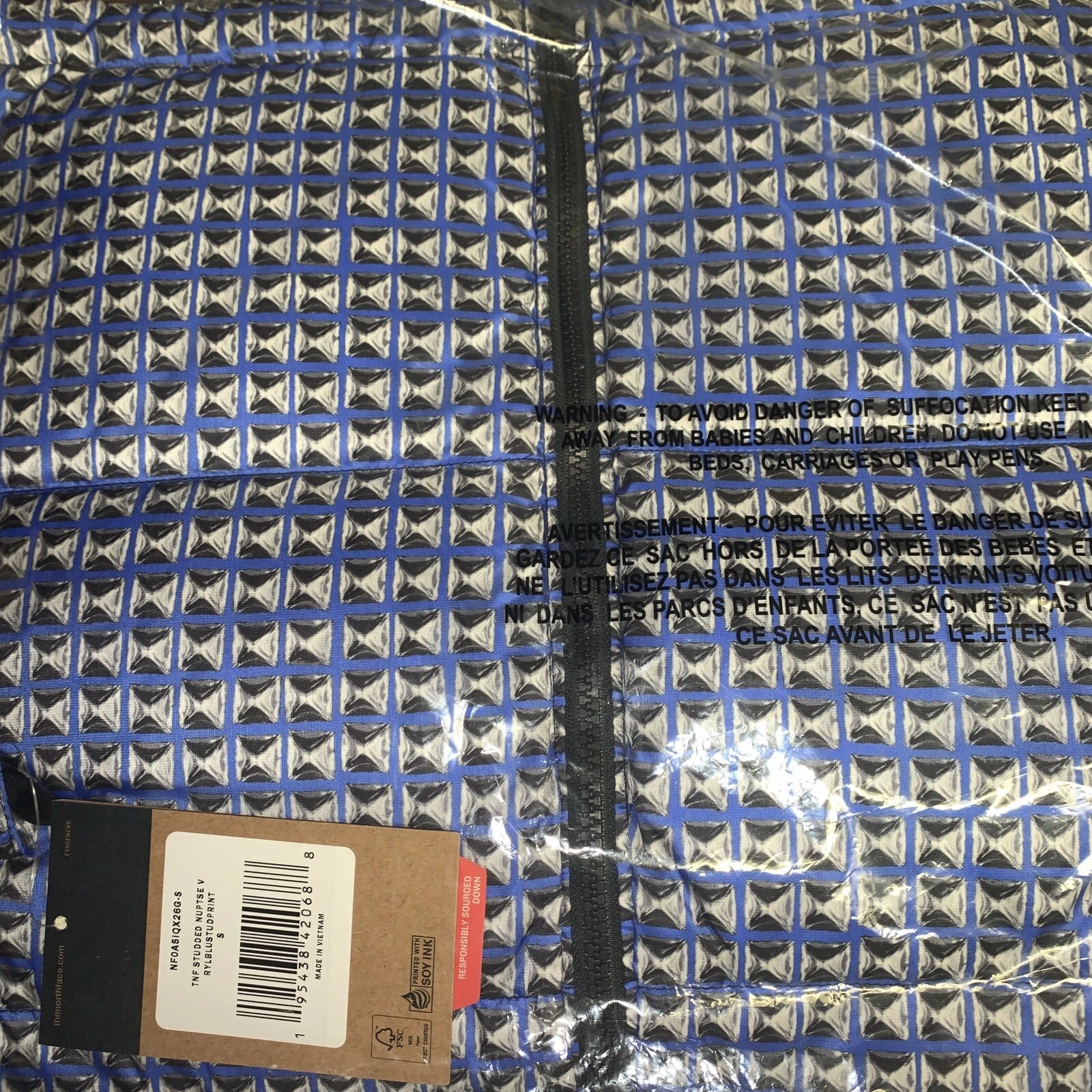 Gilet clouté royal Supreme The North Face petit