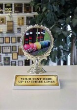 CROQUET TROPHY AWARD ECONOMY FREE LETTERING SUMMER GAME FUN P132G