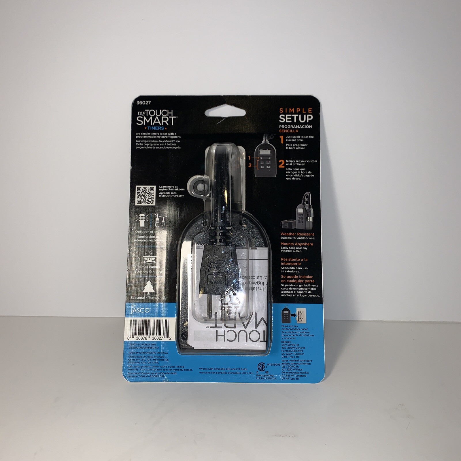 JASCO My Touch Smart Simple Set Outdoor/indoor Digital Plug in Timer