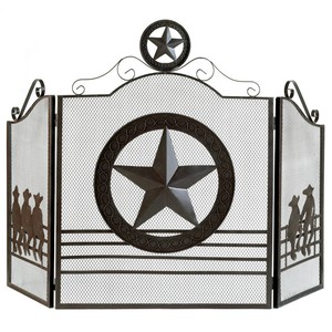 Texas Lone Star Fireplace Screen Ebay