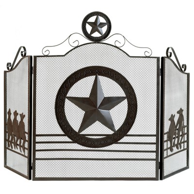 Texas Lone Star Fireplace Screen Ebay