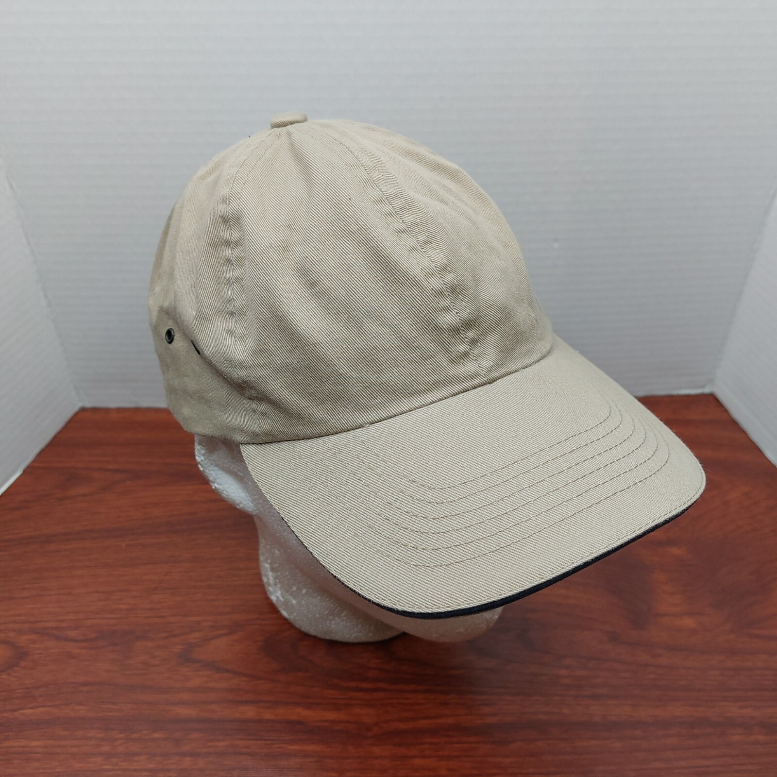 Khaki Strap Back Dad Hat Cap - image 4