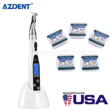 AZDENT Dental Cordless LED Endo Motor 16:1 Contra Angle /5X Rotary Niti Files