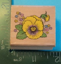 Hero Arts PANSY FLOWERS Rubber Stamp