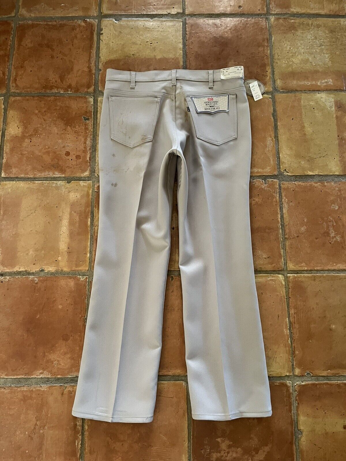 NOS Vtg 1970s LEVIS 517 W 36 L 30 Polyester Pants… - image 9