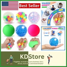 Ultimate 6-Pack Squishy Stress Balls - Calming Tools for Anxiety Relief  Focus