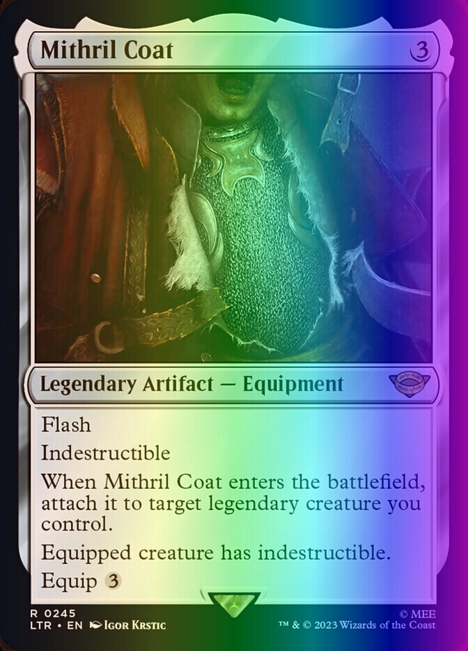MTG Mithril Coat (245/511) The Lord of the Rings Tales of Middle-earth LP FOIL