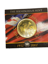 UK British 1952-2002 Medal by Birmingham Mint - Queen's Golden Jubilee ~ Folder
