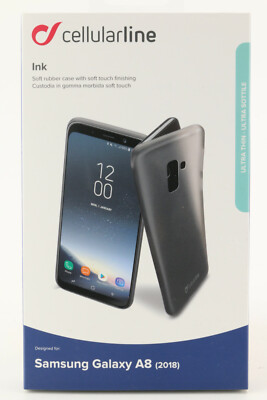Cellularline Ink Schutz Hülle Galaxy A8 (2018) Handy Tasche Gummi Case Cover 527