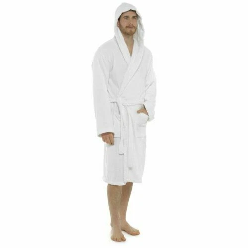 Pijamas y batas de hombre blancas 100% algodón