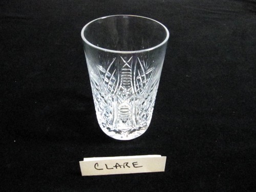 RARE PAIR WATERFORD "CLARE" TUMBLER, 4 5/8" H, PRICE IS PER PAIR, EXCL.COND. - Picture 3 of 5