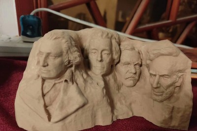 Mount Rushmore 3D Printing scene Model decoration 15x8cm