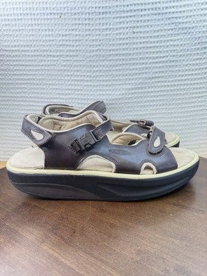 MBT Kisumu Brown Leather Orthopedic Sandals Men s US 11.5 Comfort Walking