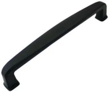 25 Pack -  4392-128FB Flat Black Modern Cabinet Hardware Handle Pull - 5" Inch (