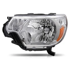 For 2012-2015 Toyota Tacoma Halogen Chrome Left Driver LH Headlight Assembly 