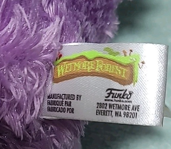 Funko Wetmore Forest Angus Knuckle bark Purple Plush Stuffed