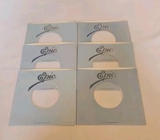 45 RPM 7" RECORD SLEEVES CO. SLEEVE 6 PACK SEE PHOTOS EPIC Records SLV356