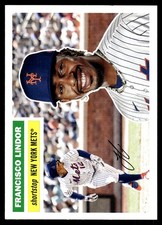 Francisco Lindor 2023 Topps Archives #42 New York Mets FREE SHIP AutographDen