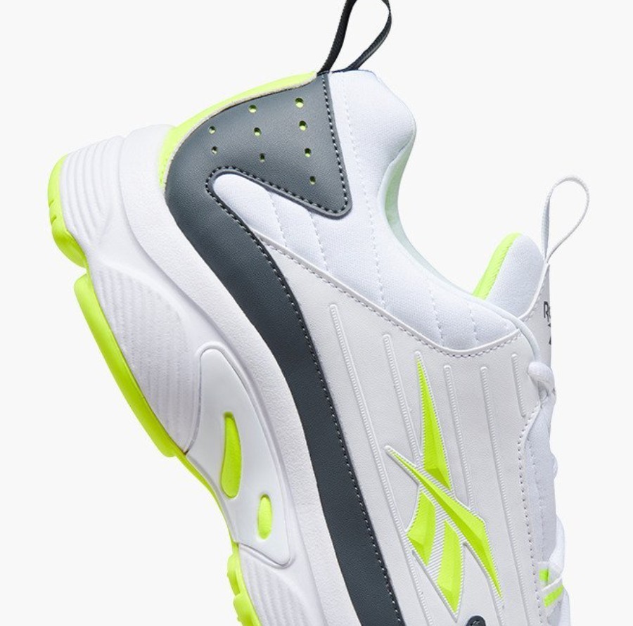SAOLA Taglia 12 45 5 eu Reebok DMX Series 2000 Bianco Giallo Solare ef7680 NUOVISSIMO