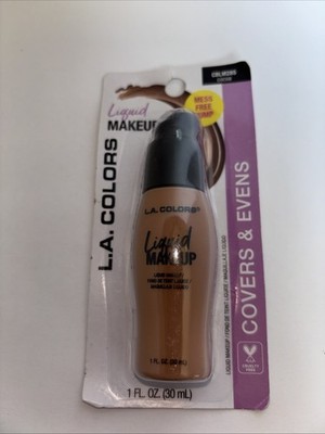 L.A Colors Pump Liquid Makeup Foundation BLM285 Cocoa 1.11 Oz Full Coverage 