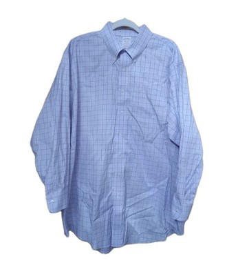 Brooks Brothers Dress Shirt Mens 18.5 34 Pink Madison Non Iron Supima LS