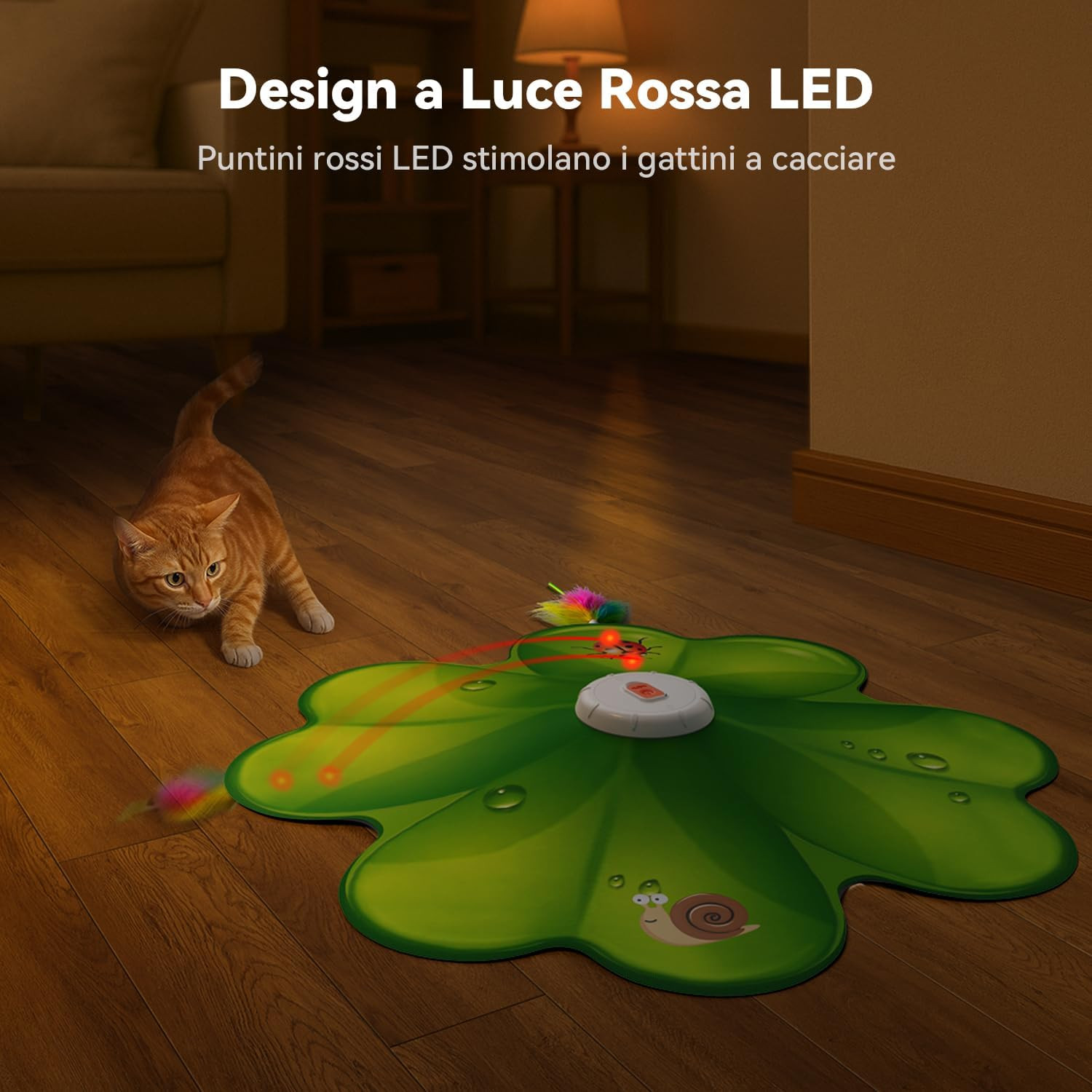 Gioco Gatto LED Automatico: Caccia al Tesoro Senza Sforzo per Te - 4