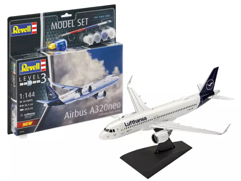 Airbus A320 Neo Lufthansa maquette Revell pour activité manuelle adulte