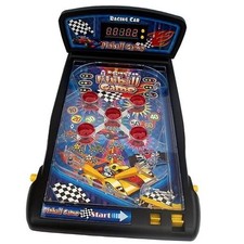 Racing Car Pinball Machine,Electronic Tabletop Pinball Game with Lights