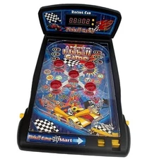Racing Car Pinball Machine,Electronic Tabletop Pinball Game with Lights & 