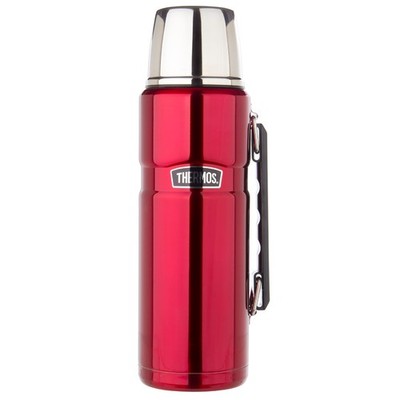 Thermos Stainless Steel Vacuum Insulated Flask Red 1.2L