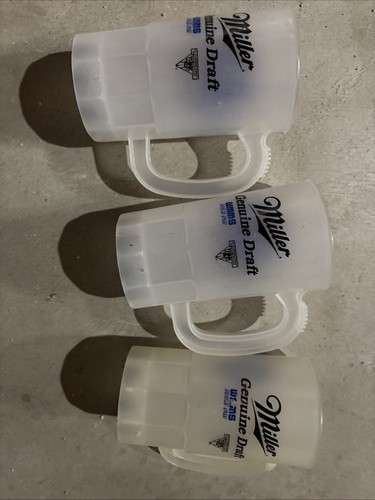 Lote de 3 tazas de cerveza de estadio de plástico Cleveland Indians Chief Wahoo 1987 - Imagen 2 de 4