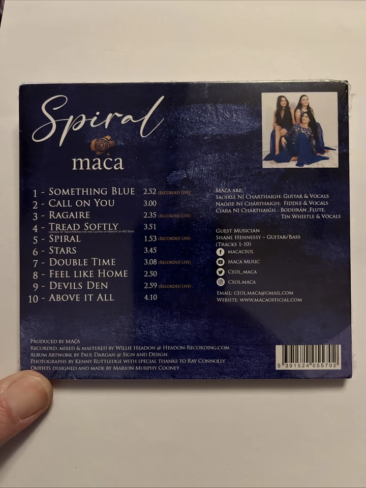 MACA - SPIRAL. CD Album. Irish Folk Music. Vocal. Sealed. - Image 2 of 4