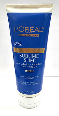L'OREAL SUBLIME SLIM ANTI-CELLULITE+SMOOTHING BODY TONING GEL 6.7 FL OZ (NIGHT)