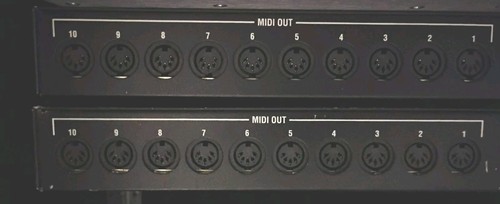 (x2) DIGIDESIGN / PROTOOLS MIDI I/O 10IN/10OUT MIDI INTERFACE WITH CABLES - Picture 2 of 4