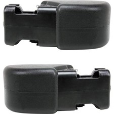 Bumper End Set For 1997-2006 Jeep Wrangler Front Left And Right Primed Plastic