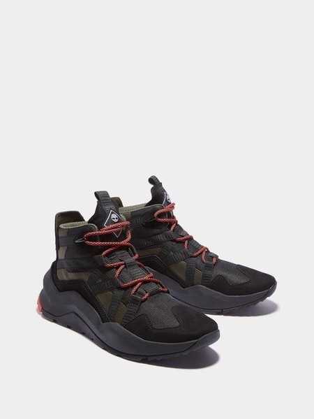 Men Timberland Boots Black Leather 42 #NYZ4
