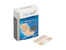 Fast Aid Waterproof Plasters 24 Assorted– 3X24 Pack Bandages, First Aid Supplies
