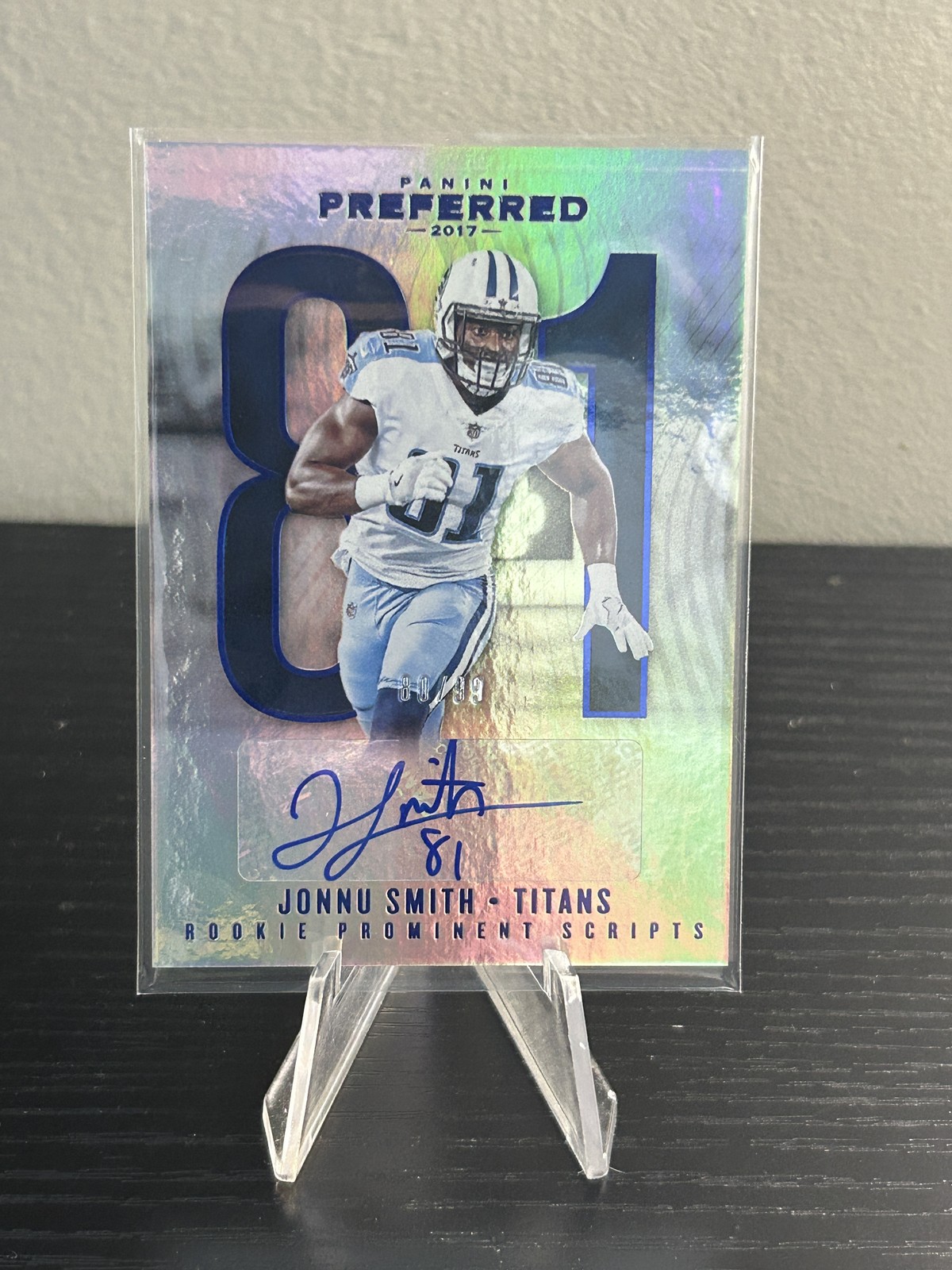 2017 Panini Preferred #289 Jonnu Smith #/199 Auto Autograph