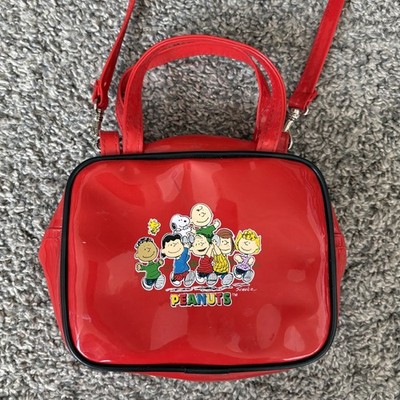 Vintage Peanuts Snoopy Red Crossbody Purse Schulz Cartoon Mini Bag